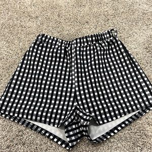 SHEIN, girls white and black shorts